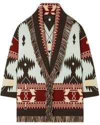 Alanui - Icon Jacquard Fringed Cardigan - Lyst