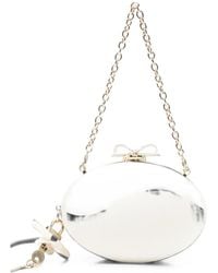 Self-Portrait - Bow-Detail Oval Clutch Bag - Lyst