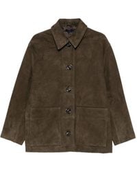 Soeur - Veste Vincenzo En Daim À Boutonnière - Lyst