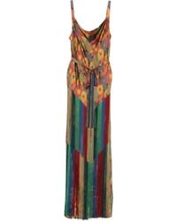 Bode - Floral-Print Fringe Dress - Lyst