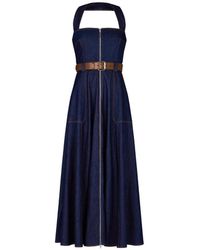 Nicholas - Anastasia Halter-Neck Maxi Dress - Lyst