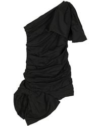 Pushbutton - Asymmetrische Mini-Jurk Met Strik - Lyst