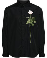 Simone Rocha - Rose-embroidered Cotton Shirt - Lyst