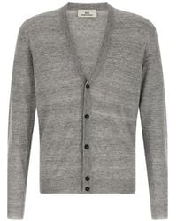 Riviera - Cárdigan Con Cuello En V Y Efecto De Melange - Lyst