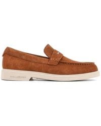 KARL LAGERFELD - Logo-Plaque Loafers - Lyst