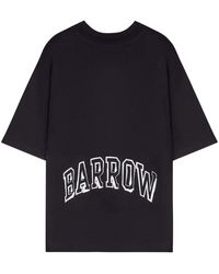 Barrow - Smiley Face-Print T-Shirt - Lyst