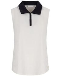 HOUSE OF GRAVITY - Ribbed Sleeveless Polo Shirt - Lyst