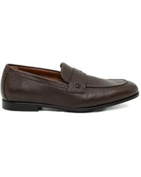 Ferragamo - Gancini Grained-Leather Loafers - Lyst