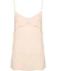 Fabiana Filippi - Beaded-Trim Crepe Tank Top - Lyst