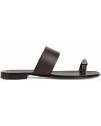 Giuseppe Zanotti - Norbert Leather Toe-Loop Sandals - Lyst