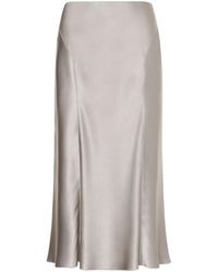 Alberta Ferretti - Ausgestellter Satinrock - Lyst