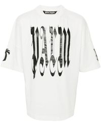Palm Angels - T-Shirt mit Gotik-Print - Lyst