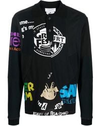 Marine Serre - Poloshirt Mit Grafischem Print - Lyst