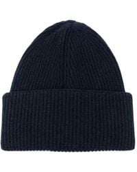 Amaranto - Ribbed-Knit Beanie Hat - Lyst