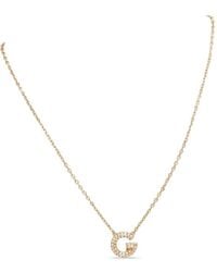 Guess - Crystal-Embellished G-Logo Necklace - Lyst