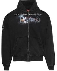 PRAYING - Sudadera Destroyed Financial Crisis Con Capucha - Lyst