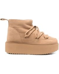 Inuikii - Bottes En Daim À Plateforme - Lyst