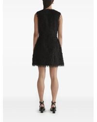 Anna Quan Dimitri Draped Crinkle Cotton Mini Dress in White | Lyst Australia