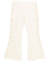 Zimmermann - Awaken Embroidered Trousers - Lyst