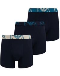 Emporio Armani - Logo-Waistband Boxers (Set Of Three) - Lyst