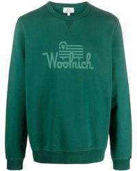 Woolrich - Logo-print Organic-cotton Sweatshirt - Lyst