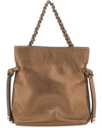 Gianni Chiarini - Chain-Handle Metallic Shoulder Bag - Lyst