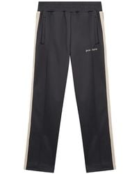 Palm Angels - Logo-Print Side-Stripe Track Pants - Lyst