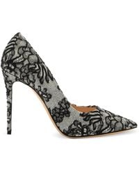 Casadei - Julia Rigel Flocked Pumps - Lyst