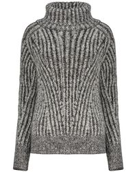 Moorer - Ribbed-Knit Roll-Neck Sweater - Lyst