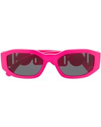 Versace - Medusa Biggie Oval Frame Sunglasses - Lyst