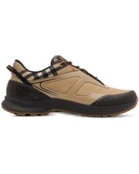 Burberry - Check And Mesh Discover Sneakers​ - Lyst