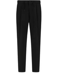 Herno - Pleat-Detail Tailored Trousers - Lyst