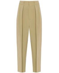 Victoria Beckham - Pantalon Droit À Design Plissé - Lyst