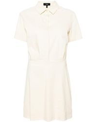 Theory - A-line Button-up Minidress - Lyst