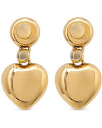 Chiara Ferragni - Bold Heart-Pendant Drop Earrings - Lyst