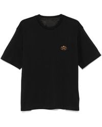 Prada - Logo-Patch T-Shirt - Lyst