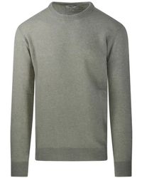 Altea - Crew-Neck Ribbed-Trim Sweater - Lyst