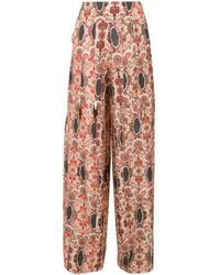 Amir Slama - Floral-print Flared Trousers - Lyst