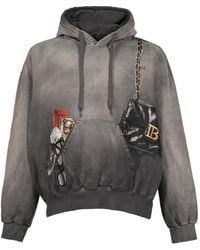 Doublet - Ausgeblichener Hoodie Mit Patch - Lyst