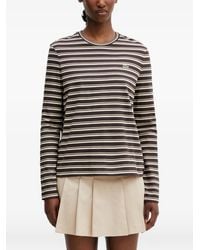 Lacoste - Striped Long-Sleeve T-Shirt - Lyst