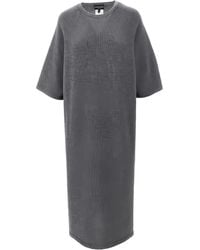 Emporio Armani - Knitted Midi Dress - Lyst