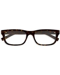Gucci - Brille Mit Eckigem Gestell - Lyst