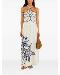 FARM Rio - Coast Stars 3D Bodice Lenzing Ecovero Euroflax Maxi Dress - Lyst