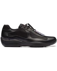 Prada - America's Cup Leather Sneakers - Lyst