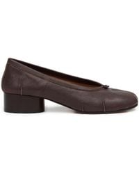 Maison Margiela - Zapatos con tacón de 30 mm y puntera Tabi - Lyst