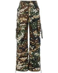 retroféte - Pantaloni Alexia con stampa camouflage - Lyst