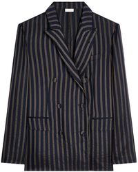 Dries Van Noten - Striped Double-Breasted Blazer - Lyst