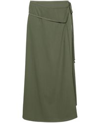 Lemaire - Tied Wrap Midi Skirt - Lyst