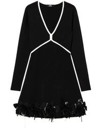 Twinset - Feather-Detailing Mini Dress - Lyst