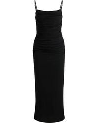 HUGO - Ruched-Detail Dress - Lyst